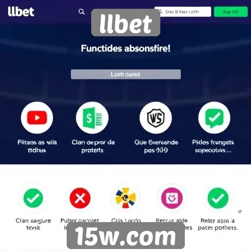 Análise das funcionalidades do site llbet
